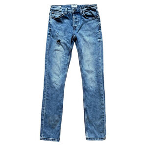ONLY & SONS Blue Slim Jeans Size 29 Casual Denim Streetwear Basic Distressed